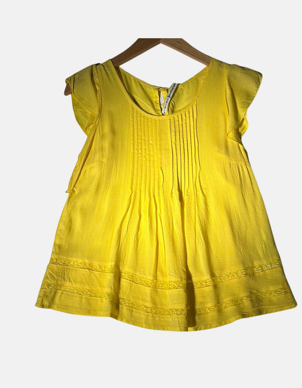 Sunny Pleats Top